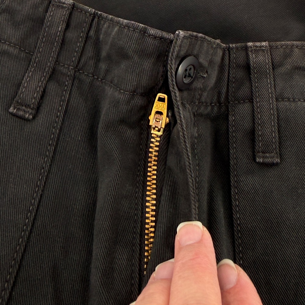 RE/DONE ORIGINALS Cargo Utility Pants Womens‎ Size 24 Washed Black Cotton NWT - Picture 4 of 16